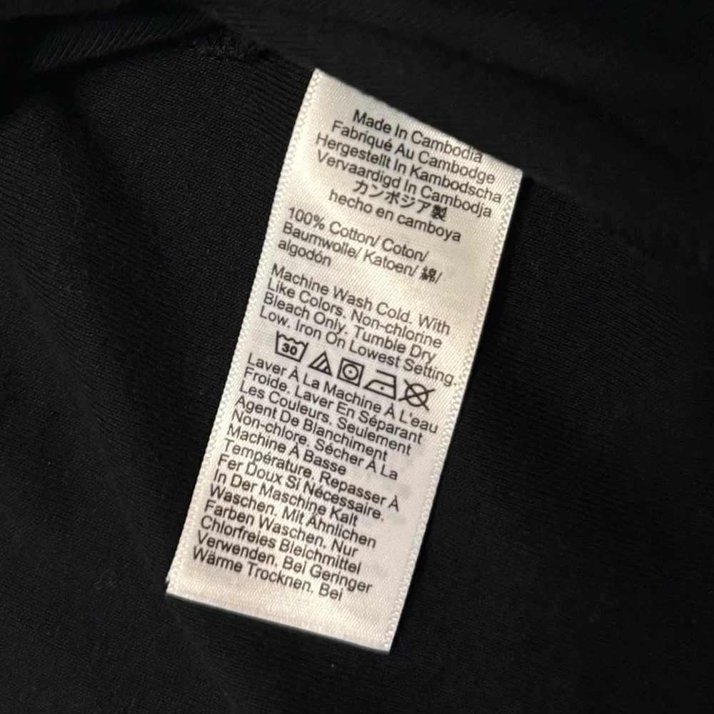 J. Crew Perfect Fit Long Sleeve Crewneck T-Shirt Black Size S BL112